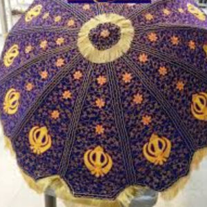 Golden Embroidered Chattar Sahib