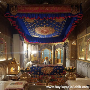 Buy Royal Blue Rumala Sahib (Hand Embroidery)