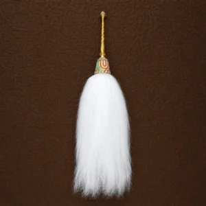 Premium Traditional Chaur Sahib (White Yak Hair Fly Whisk)